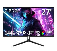 Monitor para juegos de 27 pulgadas, 144 Hz, 1 ms, QHD 2560 x 1440 2K, Z-Edge UG27QF IPS Negro monitor de computadora