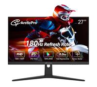 Monitor para juegos de 27 pulgadas, 180Hz, FHD 1080p, panel IPS, tiempo de respuesta de 0,5 ms, sincronización adaptativa, monitor de computadora de PC, sin marco, ultra delgado, 100% sRGB, filtro
