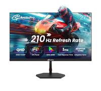 Monitor para juegos de 27 pulgadas QHD 2560 x 1440p, 180Hz, 2K, panel IPS, tiempo de respuesta de 1 ms, sincronización adaptativa, monitor de computadora de PC, sin marco, ultra delgado, 100% sRGB