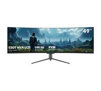 Monitor para juegos TITAN ARMY C49SHC con panel CSOT HVA, 32:Pantalla de gran tamaño de 9 , resolución DFHD, frecuencia de actualización de 144 Hz y tecnología Adaptive-Sync C49SHC