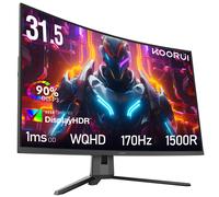 Monitor para PC gaming KOORUI G3221SC - 31,5" QHD, frecuencia de actualización de 170 Hz, panel VA, ángulo de visión de 178° - Negro nuevo