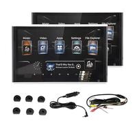 Monitor para Reposacabezas de Coche De 10,1 Pulgadas, Pantalla TáCtil Ips De 1024 X 600, Pantalla Multimedia para Automóvil, Android 9.0, Compatible Con Entrada 4K/Wifi/Bluetooth/Hdmi/Fm/Usb,2pcs