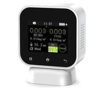 Monitor per la qualità dell'aria, rilevatore di formaldeide (HCHO) con touchscreen, misuratore di TVOC e temperatura, supporta il calcolo della media temporale e spaziale dei dati, adatto per il monit