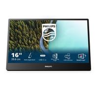 Monitor Philips 3000 Series 16B1P3302D/00 15.6" 1080p 75Hz IPS USB-C Low Blue Light Portátil VESA