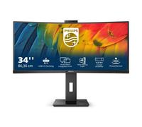 Monitor Philips 34B1U5600CH 34" UltraWide QHD 100Hz VA Curvo USB-C Webcam 5MP KVM