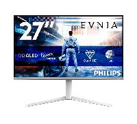 Philips 27M2N6501L Monitor de 27 Pulgadas WQHD, 240 Hz, QD-OLED, 0.03 ms GtG, Adaptive Sync., HDR10, G-Sync Comp., Altura Ajustable (2560x1440, 2X HDMI 2.1, 1x DP 1.4, USB Hub), Blanco