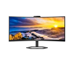 Monitor Philips Série 5000 34" 34E1C5600HE VA UWQHD 100Hz 1ms c/colunas + Aj.Altura + Webcam + USB-C ( PD65W )