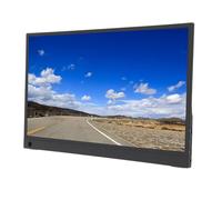 Monitor Portátil, 13,3 Pulgadas HDR IPS Monitor para Computadora Portátil Tipo C HD Interfaz Multimedia Extensor de Pantalla para Juegos de Computadora con Cubierta de Cuero