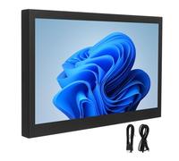 Monitor portátil con pantalla de espejo, altavoces duales para portátiles, monitor externo para trabajo de oficina, mini monitor HD para reuniones