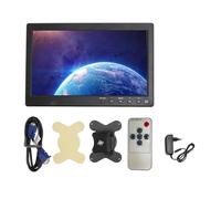 Monitor Portátil con Pantalla LCD de 10,1 Pulgadas con Espejo de Imagen, Control Remoto y Altavoz, Múltiples Puertos de Entrada para PC, CCTV, POS (Enchufe de la UE)