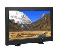 Monitor Portátil de 10,1 Pulgadas, Monitor LCD TFT de 10,1 Pulgadas, Resolución de 1366x768, Escala 16:9, Imágenes Detalladas para Mesita de Noche para Cocina (Enchufe de la UE)