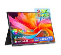 Monitor portátil de 16 pulgadas 2.5K, 144 Hz 2560 x 1600P QHD portátil Monitor, HDR Freesync Gaming Monitor, Android TV 12.0 OS, USB-C HDMI externa segunda visualización, para computadora portátil/PC