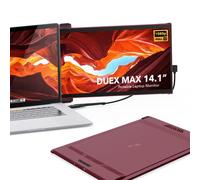Monitor portátil Mobile Pixels 2023 Duex Max, monitor IPS FHD 1080P de 14.1 pulgadas, USB A/USB C Plug and Play, compatible con Windows/Mac/Android/Switch (Rio Rouge)