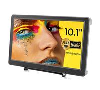 Monitor portátil, monitor HDMI y VGA ELECROW de 10,1 pulgadas 1920 x 1080p, pantalla IPS con altavoces integrados, compatible con Raspberry Pi, portátil, Windows 7/8/10