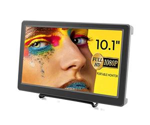 Monitor portátil, monitor HDMI y VGA ELECROW de 10,1 pulgadas 1920 x 1080p, pantalla IPS con altavoces integrados, compatible con Raspberry Pi, portátil, Windows 7/8/10