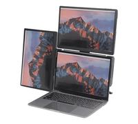 Monitor Portátil para Computadora Portátil, Extensor de Pantalla Dual IPS HD de 13,3 Pulgadas, Extensor de Monitor Triple para Computadora Portátil, Apto para Computadora