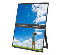 Verbatim PMT-15 - Monitor portátil Dual de 15,6", Pantalla de plástico móvil Full HD para Ordenador portátil, Tableta, Smartphone, PS5, Nintendo Switch con 2 Puertos USB-C y un Puerto HDMI