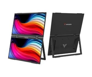Monitor Portátil Táctil Verbatim Duo Essentials 15.6' + 15.6'/ Full HD/ Multimedia/ Negro