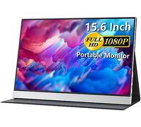 Monitor portátil USB-C - 15.6 Pulgadas FHD HDR FreeSync Zero Frame USB-C Pantalla de computadora con Doble Tipo C Mini HDMI para Ordenador portátil, PC, Xbox PS5 Switch