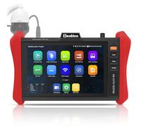 Monitor Probador de CCTV 4K 12MP - Tester Cámaras IP con PoE++ Máx 90W - Probador Cámaras 8MP TVI/CVI/AHD/CVBS Coaxial, Módulo SFP 1CH, WiFi, Herramientas Red, Tester de Cables, HD/VGA, Detección PoE