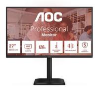 Monitor Profesional AOC Q27E4CV 27'/ QHD/ Multimedia/ Regulable en altura/ Negro
