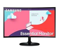Monitor Profesional Curvo Samsung Essential Monitor S3 S24C360EAU/ 24'/ Full HD/ Negro