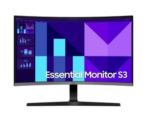 Monitor Profesional Curvo Samsung Essential S3 S39GD S27D392GAU 27"/ Full HD/ Negro y Plata