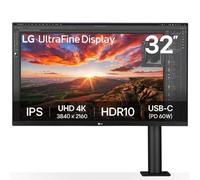 Monitor Profesional LG UltraFine Display 32UN880K-B 31.5'/ 4K/ Multimedia/ Regulable en altura/ Negro