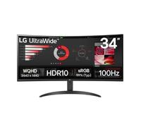 Monitor profesional ultrapanorámico curvo lg 34wr50qk-b 34'/ wqhd/ negro