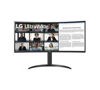 Monitor Profesional Ultrapanorámico Curvo LG 34WR55QK-B 34"/ WQHD/ Regulable en altura/ Negro