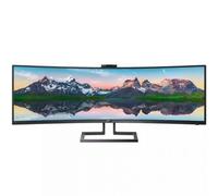 Monitor Profesional Ultrapanorámico Curvo Philips 499P9H 48.8/ Dual QHD/ Webcam/ Multimedia/ Regulable en altura/ Negro