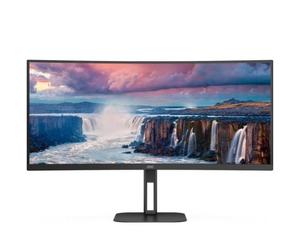 Monitor Profesional Ultraparonámico Curvo AOC CU34V5C/BK 34'/ WQHD/ Multimedia/ Negro