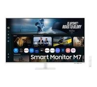 Monitor Samsung M7 S32FM701UU 32" UltraHD 4K 60Hz VA Plano Smart TV Alexa HDR10 Blanco