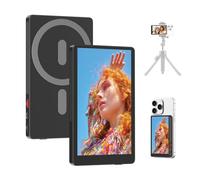 Monitor selfie inalámbrico de 4 pulgadas para iPhone y Android, grabación 4K, transmisión sin retraso de 100 pies, soporte magnético MagSafe, pantalla abatible para vlogging y transmisión en vivo