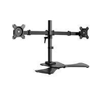 Monitor Stand Dual Monitor Stand Mount Height Adjustable Monitor Desk Mount Heavy 17"-27" Monitor Desk Mount Stand Kit Holds Up to 17.6lbs Base Support Monitor Mount