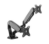 Monitor Stand Dual Screen Monitor Mount Arm Adjustable Gas Spring Monitor Desk Mount Stand 17"-32" Dual Monitor Arm Mount with VESA Mount 75/100mm Monitor Mount