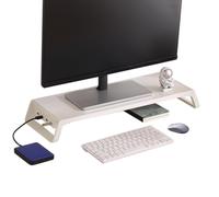 Monitor Stand Riser with 4 USB Ports - 55x20x7.5cm Office Accessories