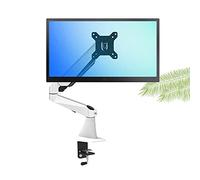 Monitor Stand Single Monitor Desk Mount Long Arm Monitor Stand Mount with Gas Spring Wall-Mounted Height Adjustable VESA Bracket for 15"-27" Screen Monitor Mount (Color : White Style : B) (White A)
