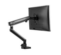 Monitor Stand Single Monitor Stand Arm Height Adjustable Monitor Stand Mount with Mechanical Spring Monitor Desk Mount for 17"-35" Screen VESA 75x75/100x100 Monitor Mount (Color : Black)