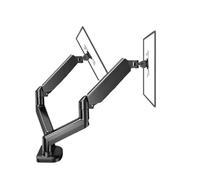 Monitor Stand， Soporte for Monitor Simple/Doble, Pantallas de hasta 32 Pulgadas, hasta 22 Libras por Brazo, Soporte Doble Ajustable Adecuado for Oficina en casa ，Parts(Black Dual)