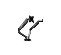 Monitor Stand， Soporte for Monitor, Soporte de Doble Brazo, Aumento de Pantalla, mecánico Ajustable multidireccional for Oficina y hogar ，Parts(Black)