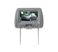 Monitor Universal De 7 Pulgadas For Reposacabezas Coche con Pantalla TFT LED, Reproductor Multimedia MP5, Soporte Tipo Almohada, Entrada USB/SD, Radio FM/Altavoz/cámara(Gray)