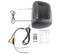 Monitor Universal para reposacabezas de automóvil de 7 Pulgadas Reproductor Multimedia de Video MP5 Resolución de Pantalla de Alta definición 800 x 480 y Brillo Ajustable para (Negra)