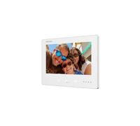 Monitor Videoportero - Pantalla TFT de 7" - LED de Estado de Audio bidireccional - 2 HD, Wi-Fi - Ranura para Tarjeta microSD de hasta 128 GB - Montaje en Superficie | Blanco