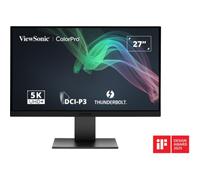 ViewSonic VP2788-5K Monitor de 27 Pulgadas, 5K Thunderbolt 4, 5120p x 2880p, IPS, 218 PPI, 99% DCI-P3, Dual Daisy Chain, HDR 400, Ergonómico, Compatible con Mac, USB-C, HDMI, DP, 5 Años de Garantía