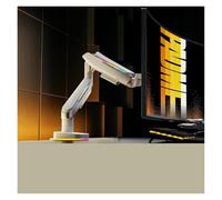 Monitore el Soporte voladizo de la exhibición Cola del Pelo Base T18W elevación Pantalla computadora(Silver)