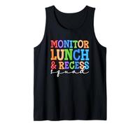 Monitorea los Colores Divertidos del escuadrón de Almuerzo y recreo Camiseta sin Mangas