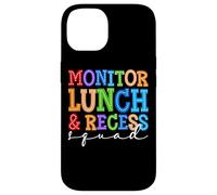 Monitorea los Colores Divertidos del escuadrón de Almuerzo y recreo Carcasa para iPhone 14