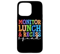 Monitorea los Colores Divertidos del escuadrón de Almuerzo y recreo Carcasa para iPhone 15 Pro MAX