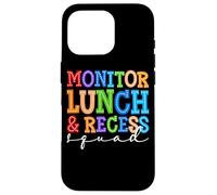 Monitorea los Colores Divertidos del escuadrón de Almuerzo y recreo Carcasa para iPhone 16 Pro